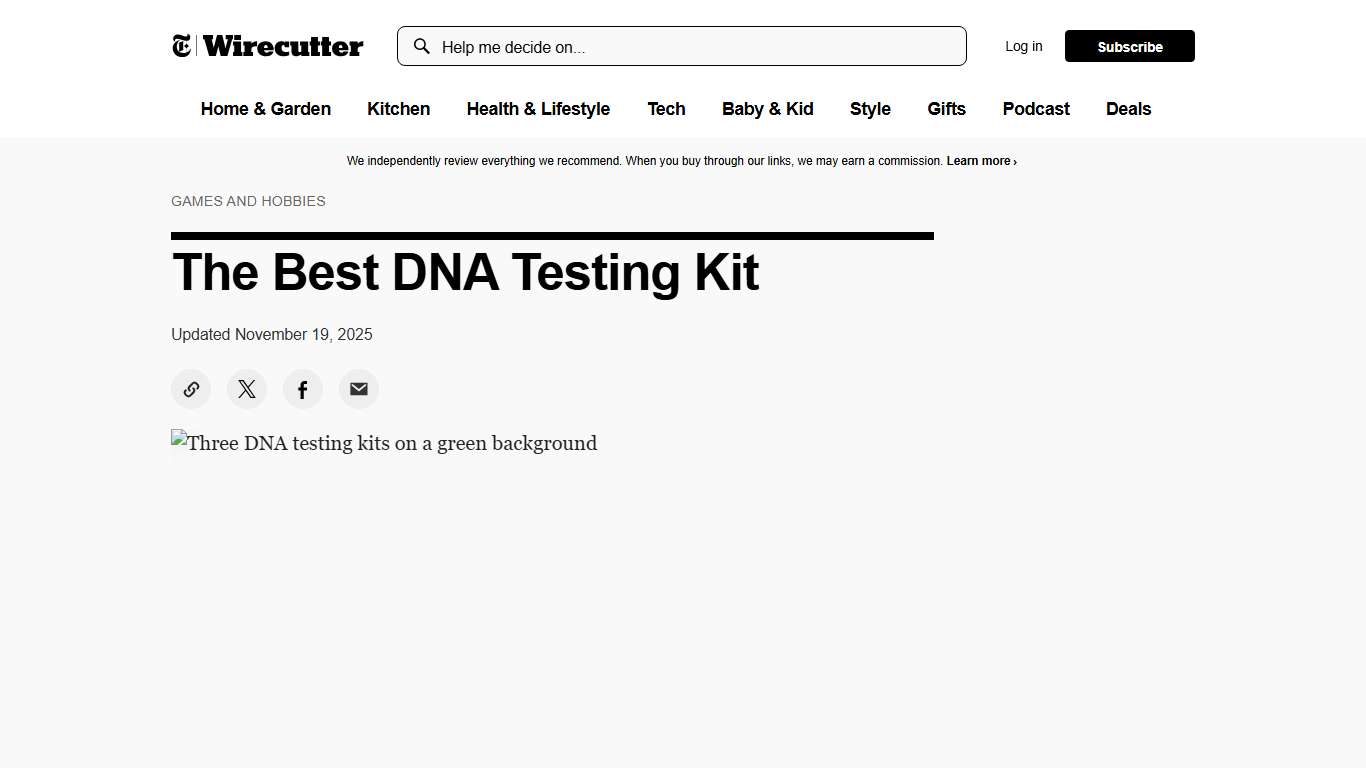 The 2 Best DNA Testing Kits of 2026 Reviews by Wirecutter